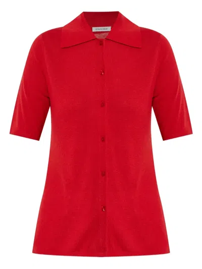 By Malene Birger Button-up Short-sleeve Cardigan