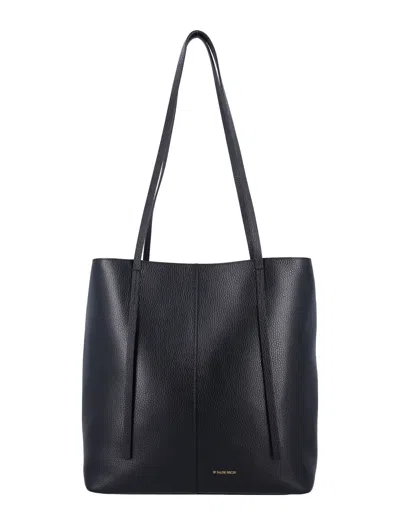 By Malene Birger Abilso Square Leather Tote Bag In Black