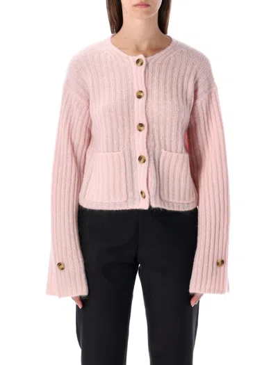 BY MALENE BIRGER BY MALENE BIRGER BY MALENE BIRGER CROPPED RIB WOOL BLEND CARDIGAN