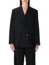 By Malene Birger Ramona Oversized Double-breasted Blazer In Black