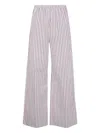 By Malene Birger Cabello Striped Trousers In Pink
