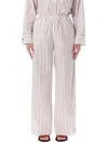 By Malene Birger Cabello Striped Wide-leg Trousers In Multi
