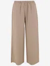 By Malene Birger Elasticized-waistband Straight Trousers In Neutral