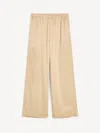 By Malene Birger Cabello Wide-leg Trousers In Nude