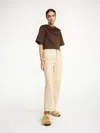 Shop By Malene Birger Cailys Leather Trousers In Nomad