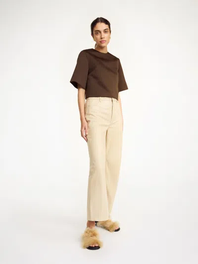 By Malene Birger Cailys Leather Trousers In Nomad