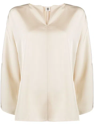 By Malene Birger Calias Tunic Blouse In Beige