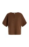 By Malene Birger Callie Wool Top In Brown