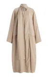 By Malene Birger Campagna Tencel-linen Trench Coat In Neutral