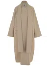 By Malene Birger Campaign Trench Coat In Stretch Cotton In Brown