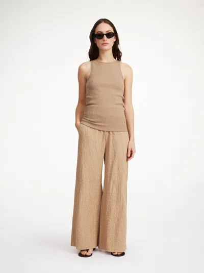 By Malene Birger Campine Wide-leg Trousers In Tannin