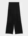 By Malene Birger Campione Wide-leg Crepe Pants In Black