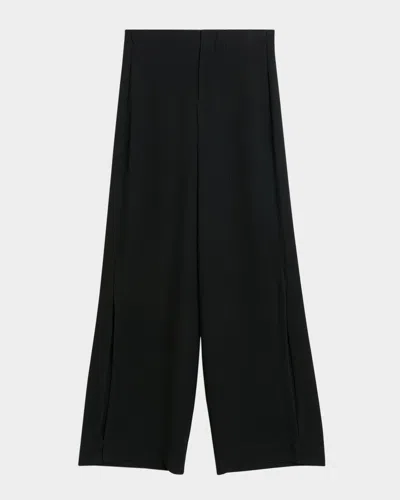 By Malene Birger Campione Wide-leg Crepe Pants In Black