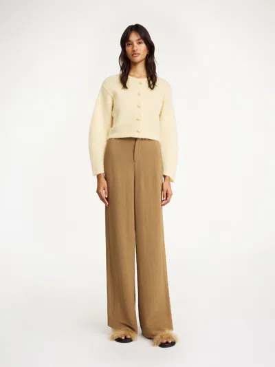 By Malene Birger Campione Wide-leg Trousers In Light Brown