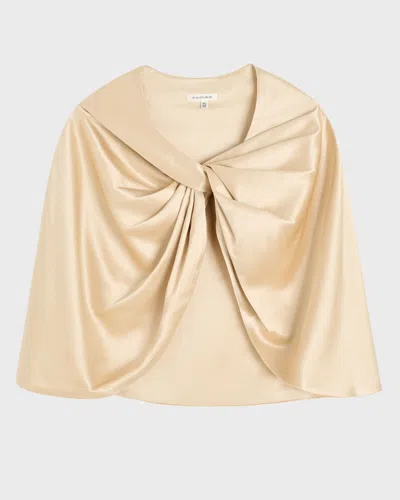 By Malene Birger Pinlos Knotted Cape In White
