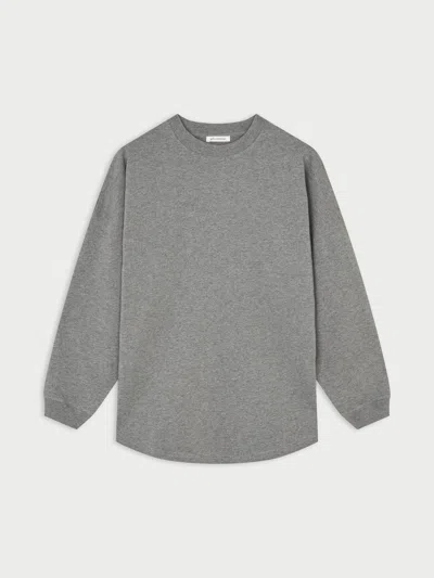 By Malene Birger Carala Organic Cotton Sweatshirt In Grey Melange