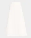 By Malene Birger Carlas A-line Organic Cotton Twill Midi Skirt In Soft White