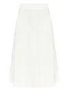 By Malene Birger Cotton Carlas Midi Skirt In 白色