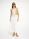 By Malene Birger Carlas Organic Denim Skirt In Soft White