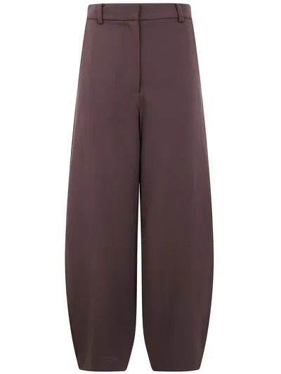 By Malene Birger Carlien Pleated Trousers In Brown