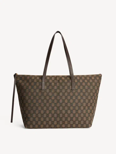 By Malene Birger Carva Printed Tote Bag In Brown
