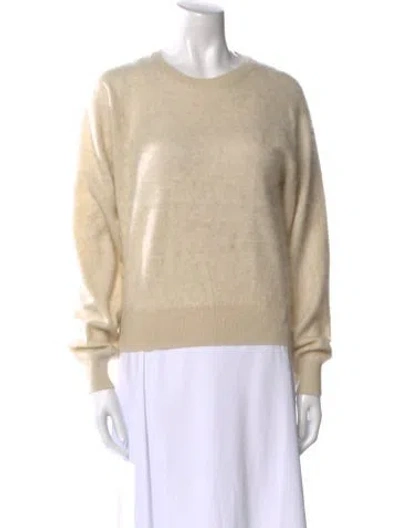 Pre-owned By Malene Birger Cashmere Crew Neck Sweater In Neutral
