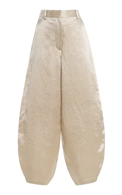 By Malene Birger Cassie Acetate Trousers In Brown