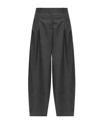 By Malene Birger Povilanna Pressed-crease Trousers In Gray