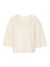 By Malene Birger Pullover Made Of Lyocell In White