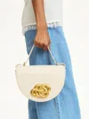 By Malene Birger Cebelle Leather Shoulder Bag In Oyster Gray