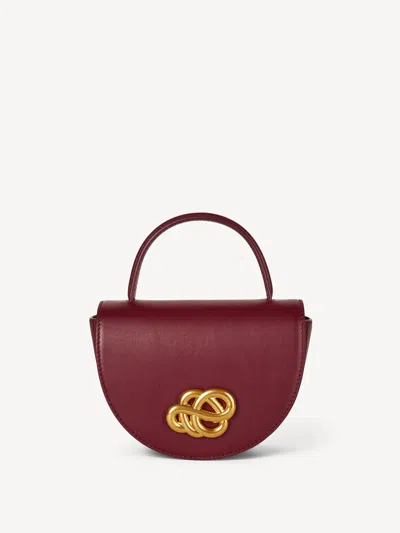 By Malene Birger Cebelli Leather Bag In Burgundy