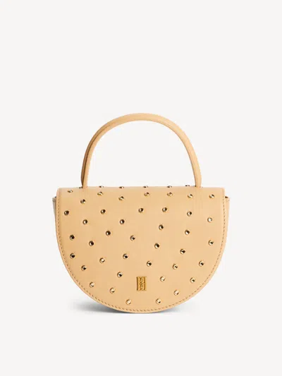 By Malene Birger Cebelli Stone Leather Bag In Brown