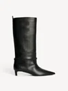 By Malene Birger Ceras Knee-high Leather Boots In Black