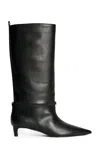 By Malene Birger Ceras Leather Knee Boots In Black