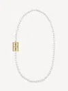 By Malene Birger Chakallo Monogram Necklace In Soft White