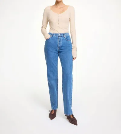 By Malene Birger Chicago High-rise Organic Cotton Denim Jeans In Multi