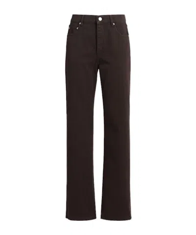 By Malene Birger Chicago Mid Waist Straight Jeans In Black