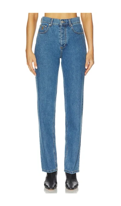 By Malene Birger Chicago Straight Leg In Mid Denim Blue