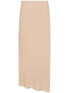 By Malene Birger Biancos Crinkled Ramie And Cotton-blend Gauze Maxi Skirt In Neutrals