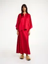 By Malene Birger Cicie Blouse In Dark Chilli
