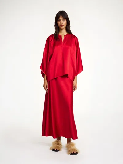 By Malene Birger Cicie Blouse In Dark Chilli