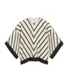 By Malene Birger Cicie Chevron-print Blouse In White