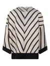 By Malene Birger Cicie Chevron-print Blouse In Beige