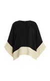By Malene Birger Cicie Colorblocked Top In Black