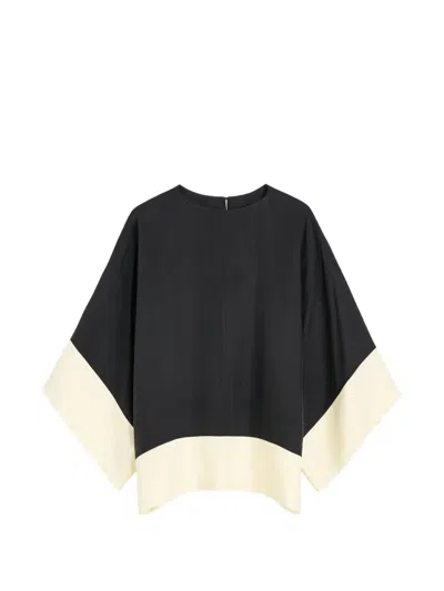 By Malene Birger Cicie Colorblocked Top In Black
