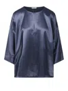 By Malene Birger Relaxed Fit Satin Top In Black