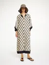 By Malene Birger Cicine Maxi Dress In Diagonal Stripe