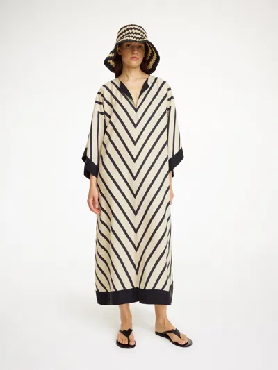 By Malene Birger Cicine Maxi Dress In Diagonal Stripe