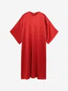 By Malene Birger Cicine Oversized Satin Maxi Dress In Red