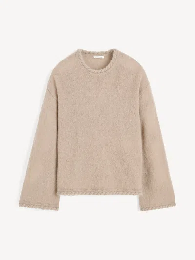 By Malene Birger Cierra Braid Sweater In Gray